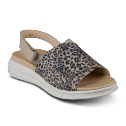 DTD-253 (цв.11-леопард) Туфли летние открытые (пят.ремень. На велкро)