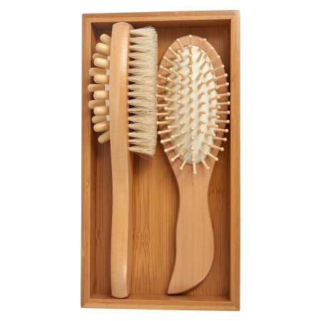 Набор подарочный щётка-массажёр с щетиной и расчёска KZ0954 