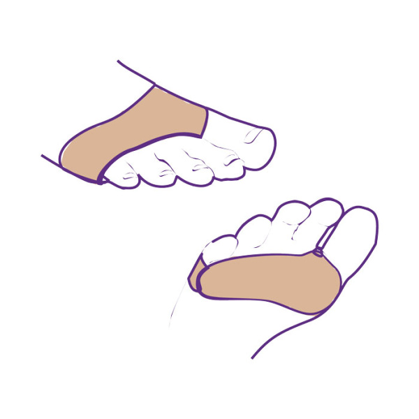 Протекторы с силиконовой вставкой для переднего отдела стопы СТ-39  Trives Протекторы с силиконовой вставкой для переднего отдела стопы СТ-39  Trives