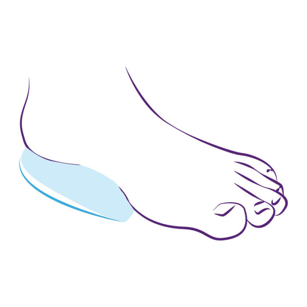 Силиконовые подпяточники с тканевым покрытием СТ-61  Trives Силиконовые подпяточники с тканевым покрытием СТ-61  Trives