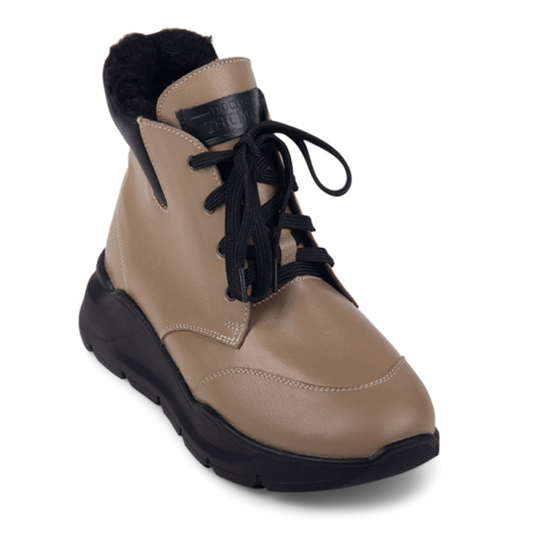 Ботинки женские утепленные на шнурках и молнии DTD-606-5  DOCTOR THOMAS