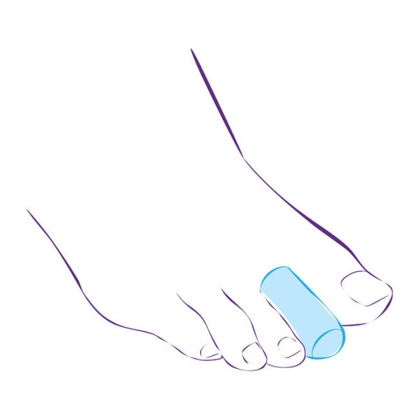 Колпачки силиконовые для защиты пальцев стопы СТ-44  Trives Колпачки силиконовые для защиты пальцев стопы СТ-44  Trives